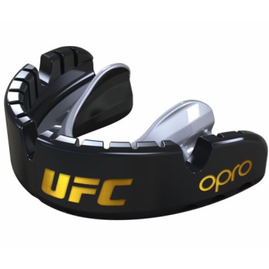 Opro Ochraniacz na Zęby UFC Gold GEN2 Braces Czarny/Srebrny (do aparatów)
