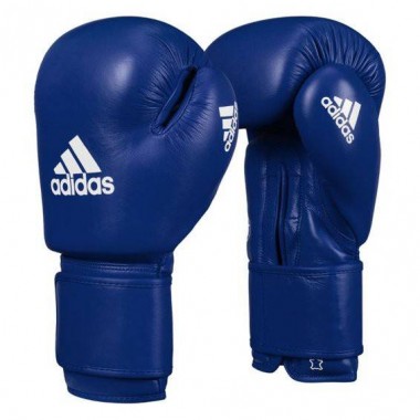 Rękawice bokserskie ADIDAS IBA - niebieskie